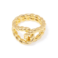 Ribbed Knot Gold Ring | Wanderlust + Co