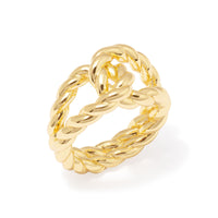 Ribbed Knot Gold Ring | Wanderlust + Co