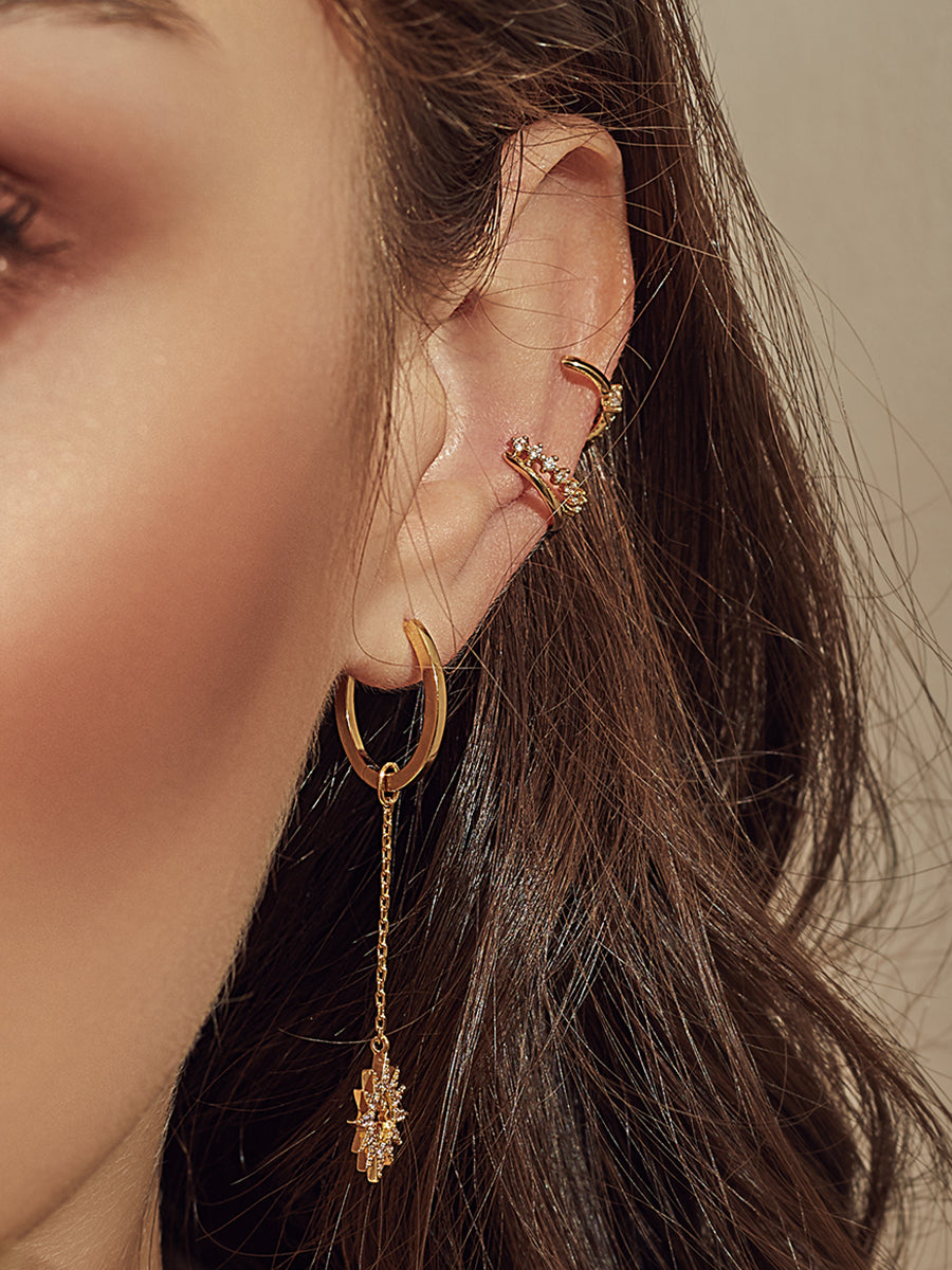 Sunlit Drop Gold Earrings | Wanderlust + Co