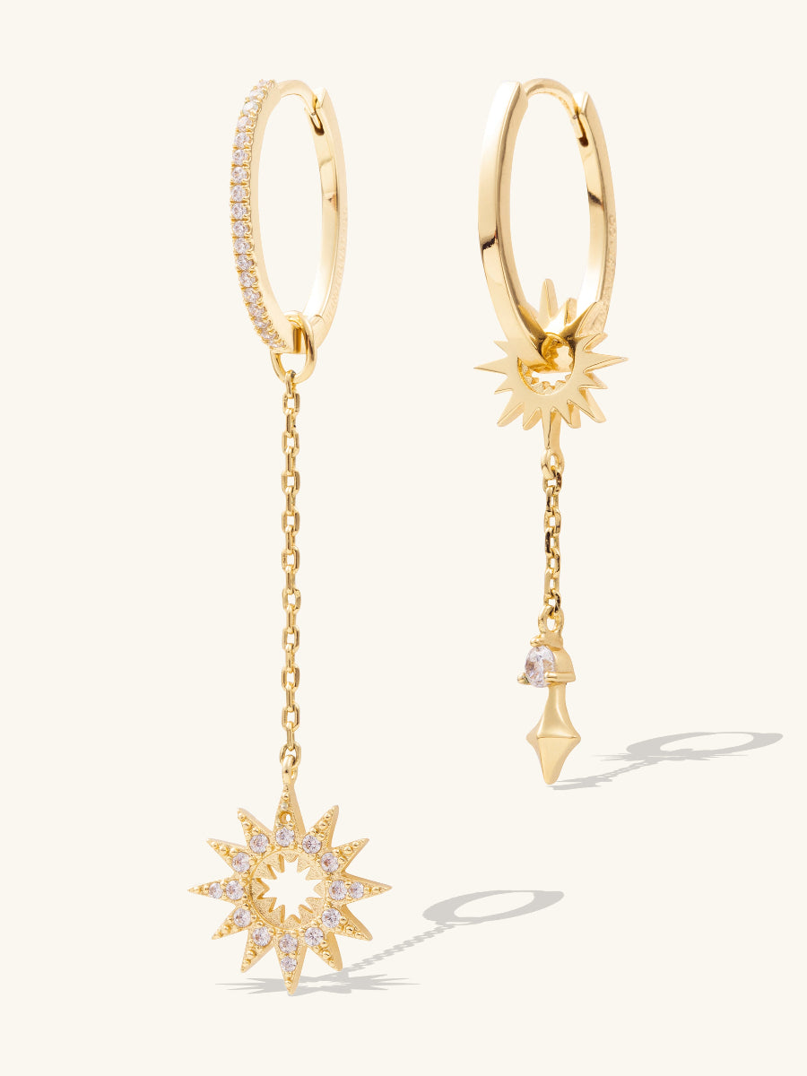 Sunlit Drop Gold Earrings | Wanderlust + Co