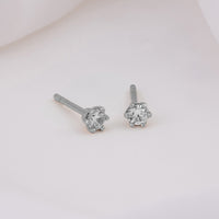 Brilliant Silver Stud Earrings | Wanderlust + Co