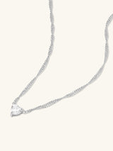 Heart Silver Necklace | Wanderlust + Co