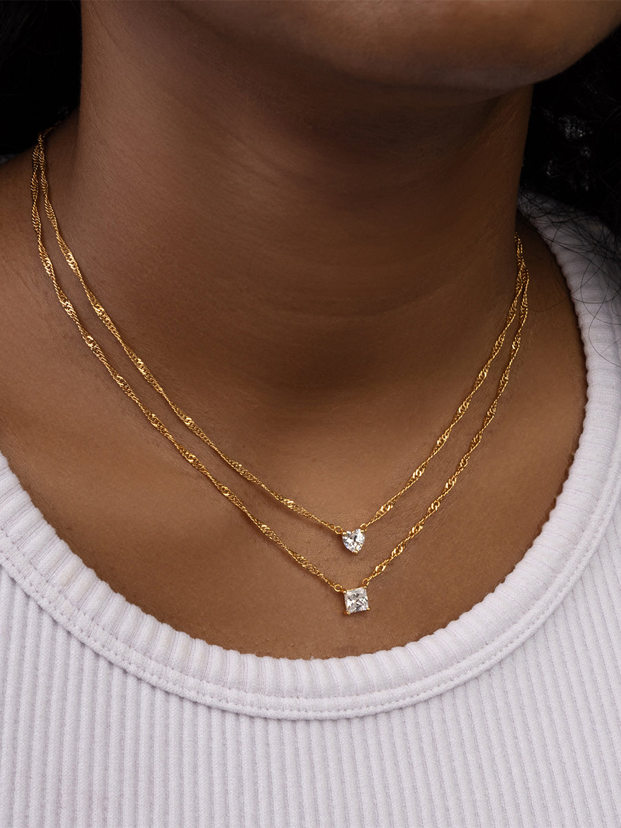 Heart Gold Necklace | Wanderlust + Co