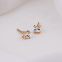 Princess Gold Stud Earrings | Wanderlust + Co