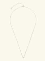 Cluster Diamond & Moonstone 14K Solid Gold Necklace | Wanderlust + Co