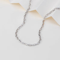 Alaia Box Chain Silver Necklace | Wanderlust + Co