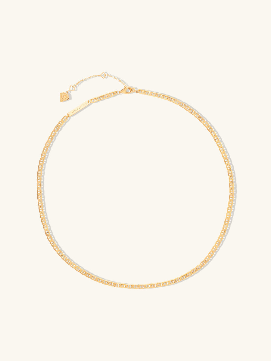 Figaro Link Chain 14K Gold Vermeil Necklace | Wanderlust + Co