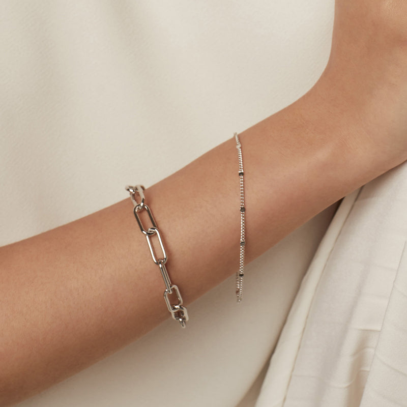 Harper Curb Chain String Bracelet