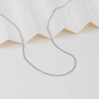 Harlow Curb Chain Silver Necklace | Wanderlust + Co