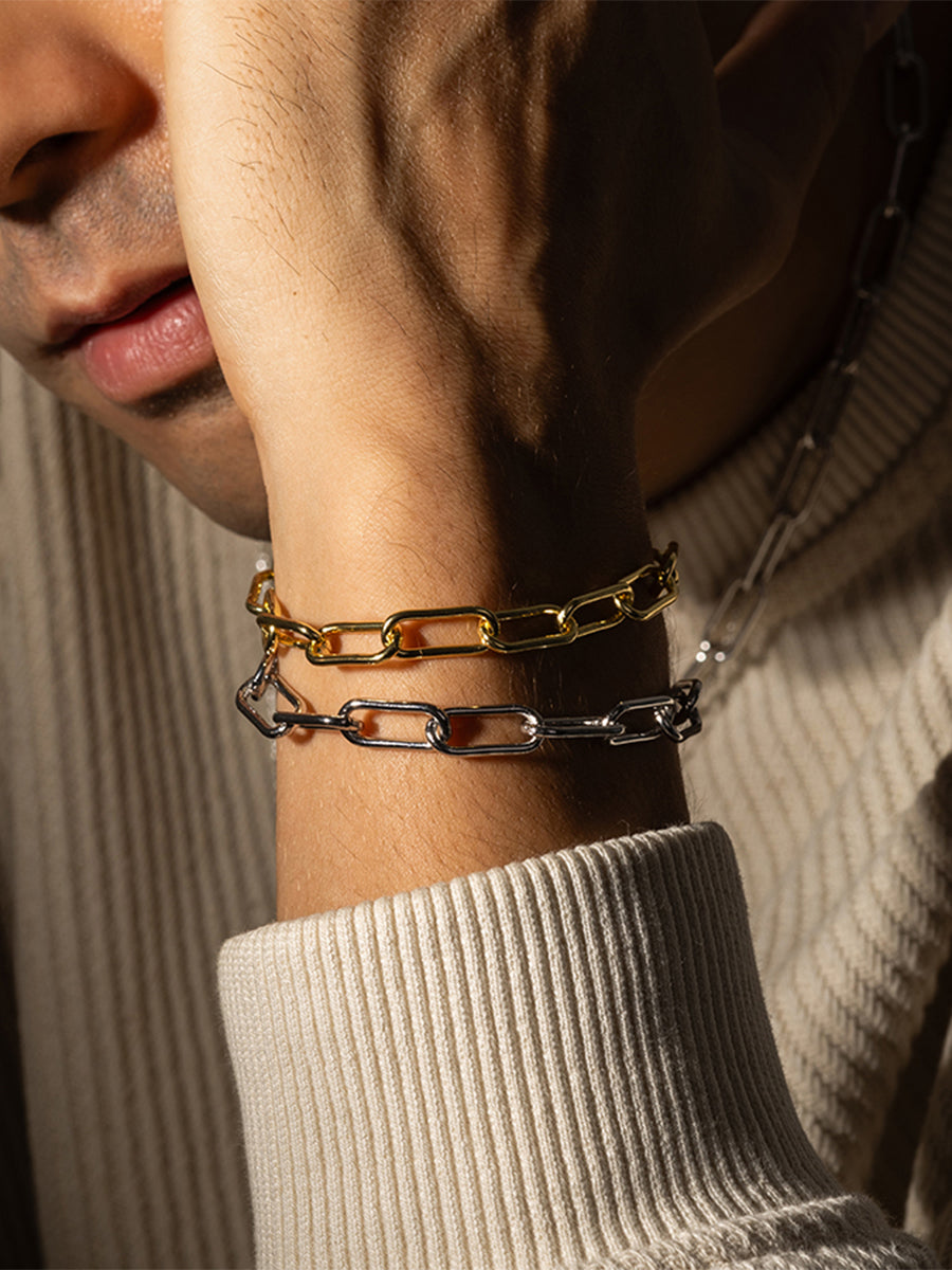 Harper XL Chain Silver Bracelet