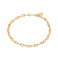 Petite Link Anchor 14K Gold Vermeil Bracelet | Wanderlust + Co