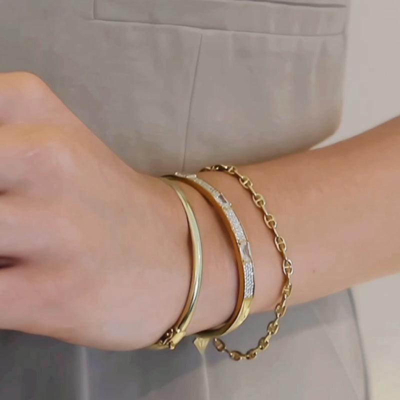 Petite Link Anchor 14K Gold Vermeil Bracelet | Wanderlust + Co Petite Link Anchor 14K Gold Vermeil Bracelet | Wanderlust + Co