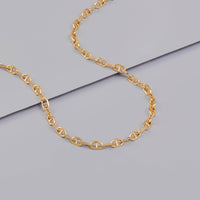 Petite Link Anchor 14K Gold Vermeil Necklace | Wanderlust + Co