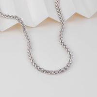 Riley Rope Chain Silver Necklace | Wanderlust + Co