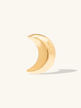 Crescent 14K Solid Gold Flat Back Earring Post | Wanderlust + Co