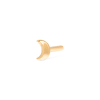 Crescent 14K Solid Gold Flat Back Earring Post | Wanderlust + Co