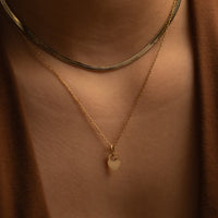 Engravable Heart Gold Necklace | Wanderlust + Co