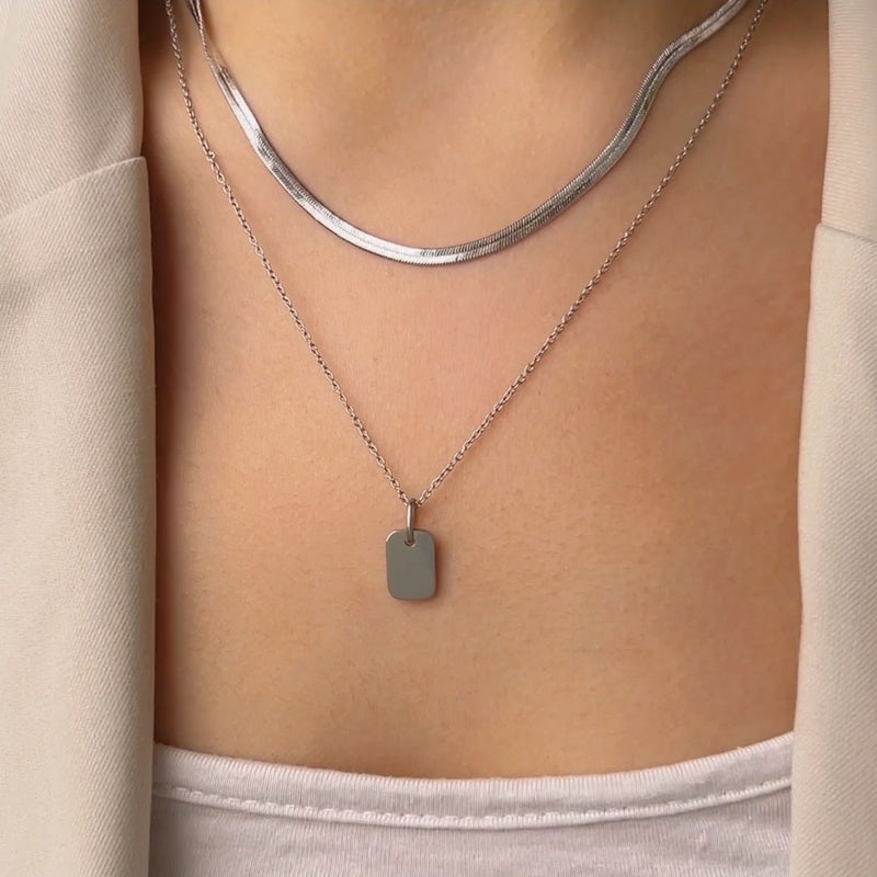 Custom silver necklace new arrivals pendants