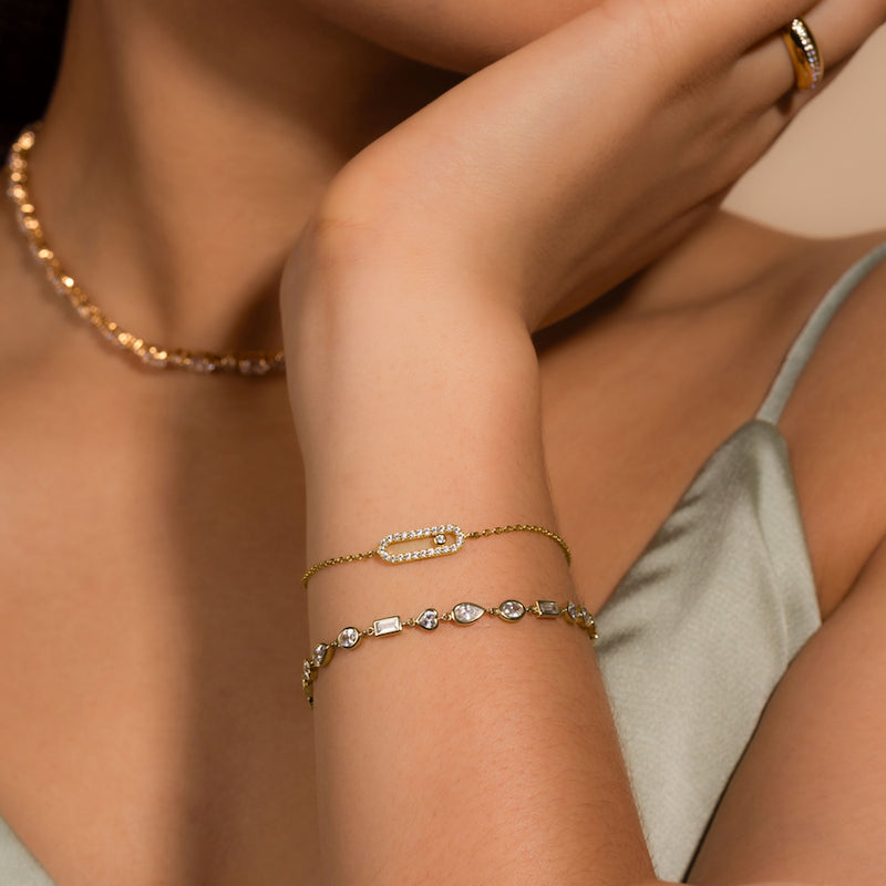 10K Yellow Gold Bracelet with Diamond Cut Balls – Ann-Louise Jewellers