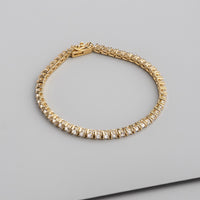 Pave 18K Gold Vermeil Tennis Bracelet | Wanderlust + Co