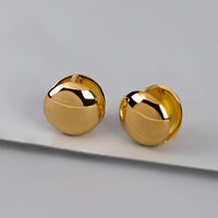 Dome 14K Gold Vermeil Stud Earrings | Wanderlust + Co