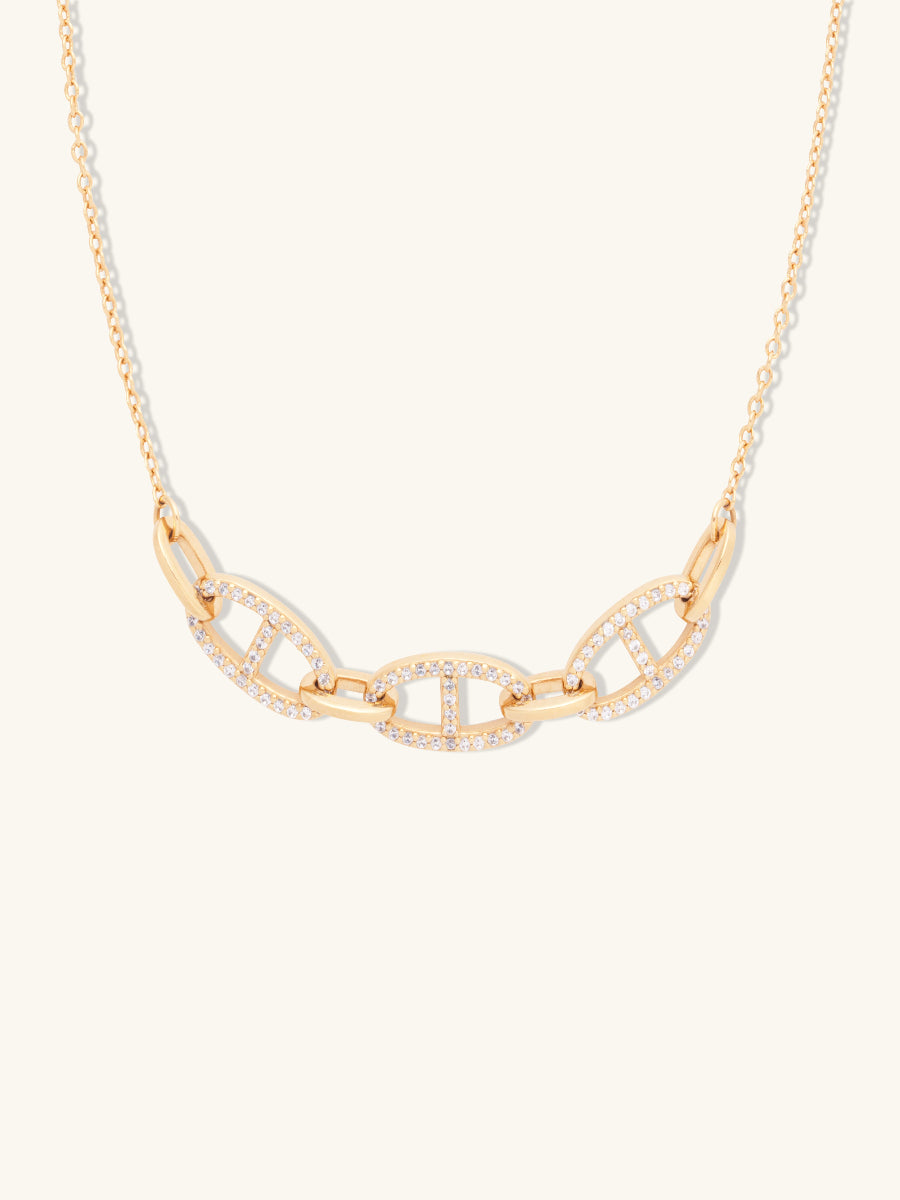 Link Anchor 14K Gold Vermeil Necklace | Wanderlust + Co