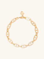 Multi Link Anchor 14K Gold Vermeil Chain Bracelet
