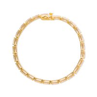 Pave 18K Gold Vermeil Canary Baguette Tennis Bracelet | Wanderlust + Co