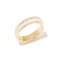 Pave Baguette 14K Gold Vermeil Ring | Wanderlust + Co