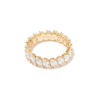 Pave Marquise 14K Gold Vermeil Ring | Wanderlust + Co