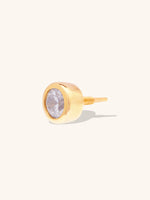 Diamante 14K Solid Gold Front Earring Stud