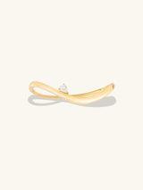 Flow Diamante 14K Gold Vermeil Bangle | Wanderlust + Co