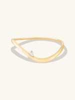 Flow Diamante 14K Gold Vermeil Bangle