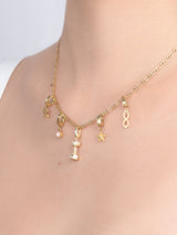 Dumbbell Pave Gold Charm | Wanderlust + Co