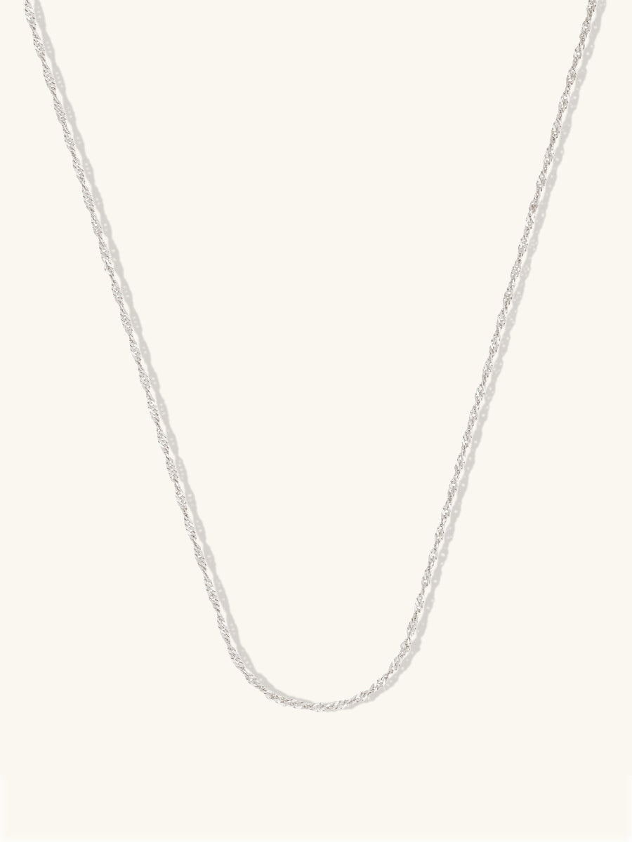 アクセサリー GIDEAL. twist chain silver necklace Sterling Silver Twist Chain Necklace | Wanderlust + Co