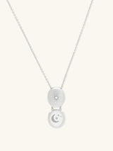 Falling Star Heirloom Silver Locket Necklace | Wanderlust + Co