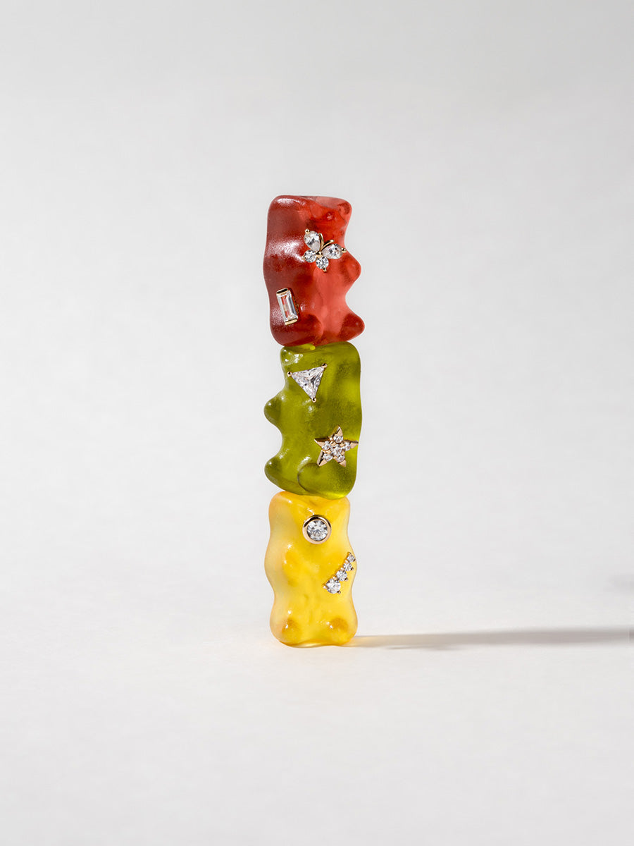 Crescent 14K Solid Gold Flat Back Earring Post | Wanderlust + Co