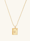 Fly Me To The Moon Gold Locket Necklace