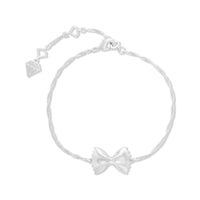 Bow Tie Pasta Silver Bracelet | Wanderlust + Co