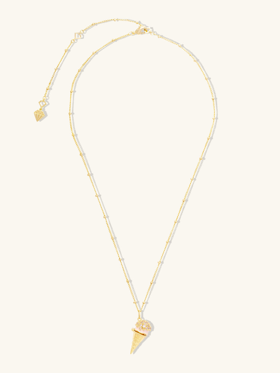 Cafe W+Co Ice-Cream Gold Necklace | Wanderlust + Co
