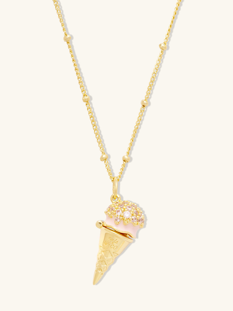 Cafe W+Co Ice-Cream Gold Necklace | Wanderlust + Co
