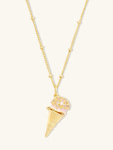 Cafe W+Co Ice-Cream Gold Necklace | Wanderlust + Co