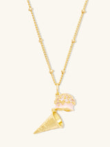 Cafe W+Co Ice-Cream Gold Necklace | Wanderlust + Co