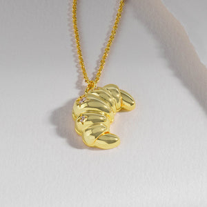 Croissant Gold Necklace