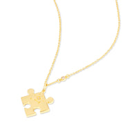 Found Within Puzzle Piece Gold Necklace | Wanderlust + Co