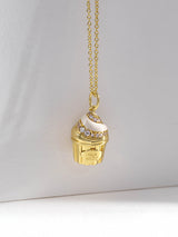 Cafe W+Co Sundae Cup Gold Necklace