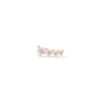 Glimmer Diamante 14K Solid Gold Front Earring Stud | Wanderlust + Co