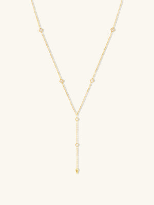 Arya Lariat Gold Necklace | Wanderlust + Co