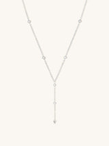Arya Lariat Silver Necklace | Wanderlust + Co