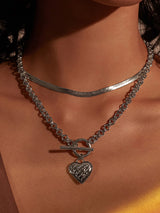 Honor Heart Mantra Silver Locket Necklace | Wanderlust + Co